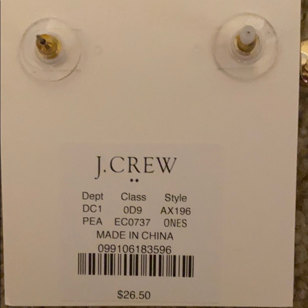 NWT J Crew Factory Pearl Diamond Cluster Earring - Picture 2 of 5